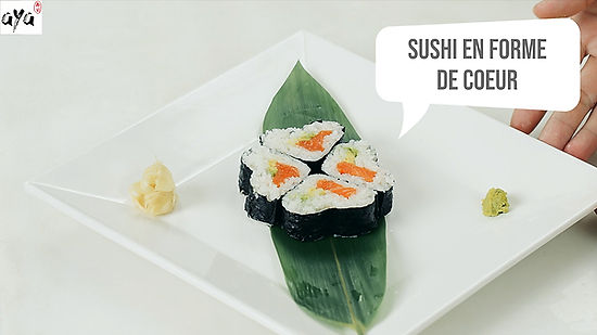 Sushi en forme de coeur